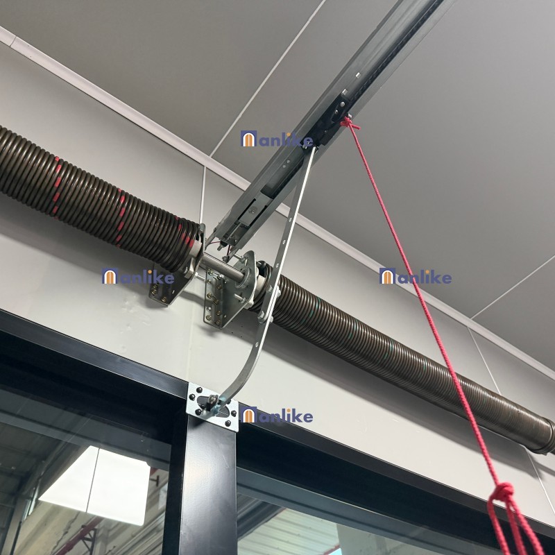 Garage door spring and motor