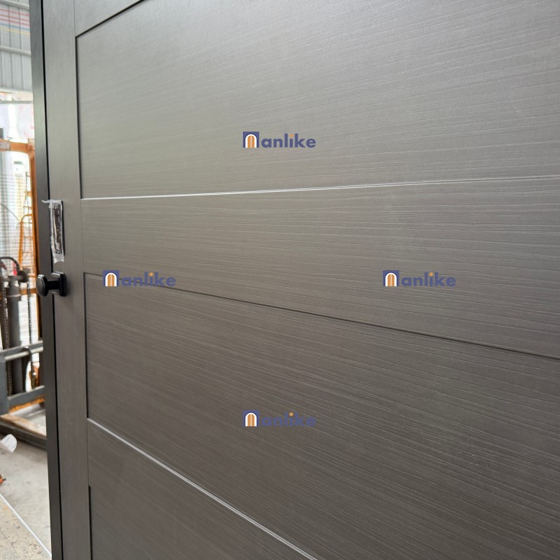 wooden grain aluminum door design