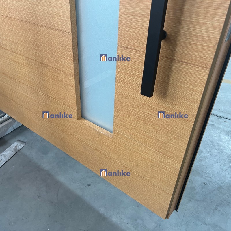frosted glass door
