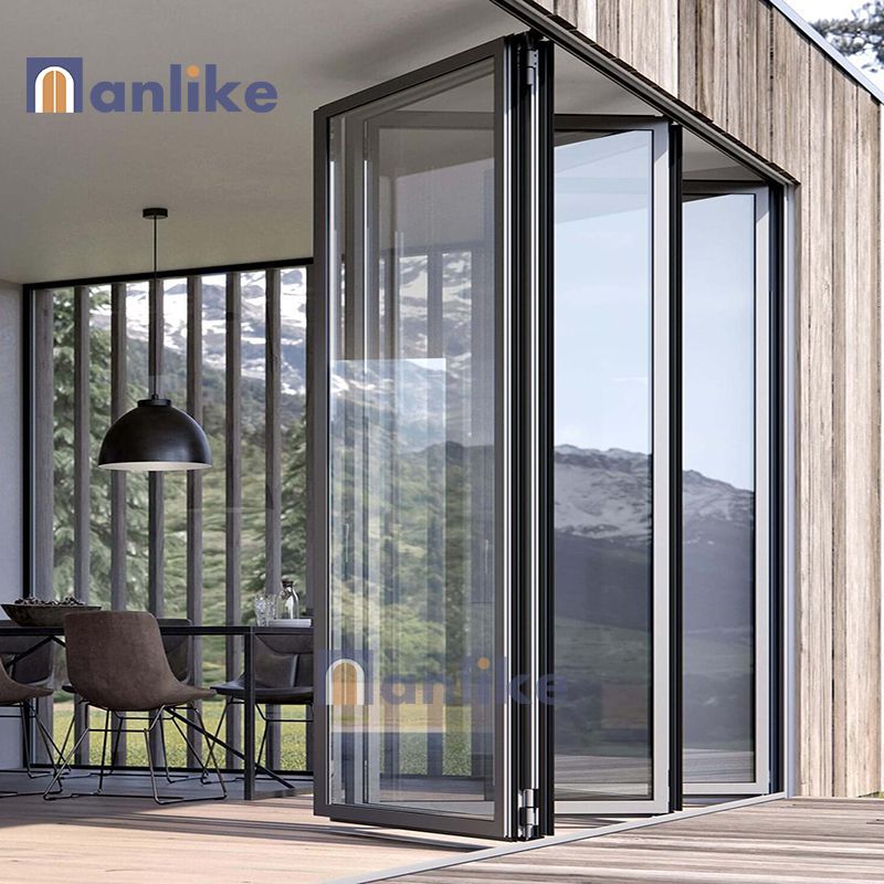 patio exterior aluminum folding door